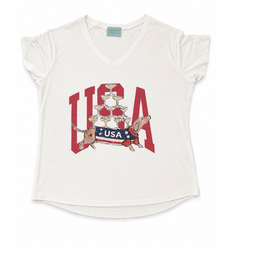 Judith March 4th of July Party in the USA Tee
